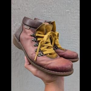 PIKOLINOS Brown and Yellow Ankle Boots